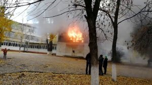Пожар в 28 школе в Самаре