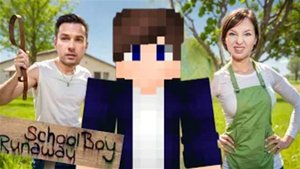 СБЕГАЮ ОТ ЗЛОГО БАТИ В SCHOOLBOY RUNAWAY В МАЙНКРАФТ