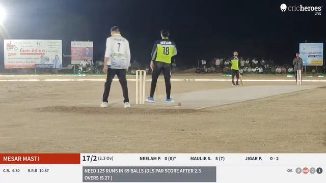 Live Cricket Match | Apple XI Gadh vs Mesar Masti | 05-Apr-24 09:30 PM 14 overs | Spl -2  NIGHT CRI