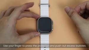 Apple Watch Ultra Screen Protector 49mm#Tempered Glass Screen Protector#Aluminum Alloy Edge