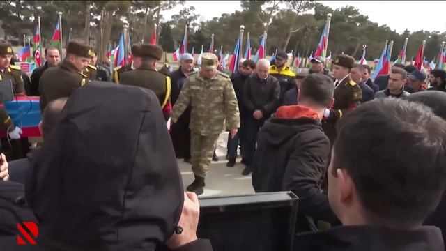 29 yaşlı baş leytenant Şəhid Şəhriyar Əlibəyli II Şəhidlər xiyabanında dəfn edilib