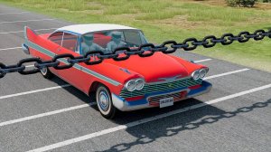 Автомобили против цепей - BeamNG DRIVE