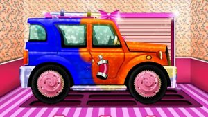 Машинка джип мультик про ВНЕДОРОЖНИК - мойка и тюнинг  в СУПЕР АВТОСЕРВИСЕ