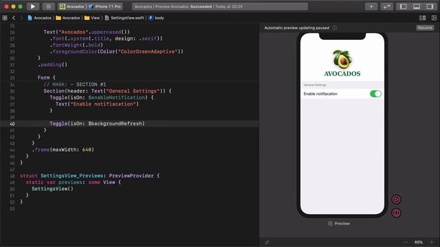 SwiftUI Tutorial: How to Build a Basic Form UI for iOS App with SwiftUI in Xcode - Part 16
