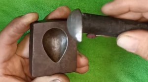 #изготовление#черпакдляложки#матрица#пуансон#приспособление#вдомашнихусловиях