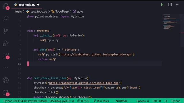 Web Automation with LambdaTest and Pytest: 3 - Write UI Tests