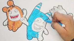 Funny oddbods| coloring book for kids | раскраска для детей| bolalar uchun rasm bòyash darsi |