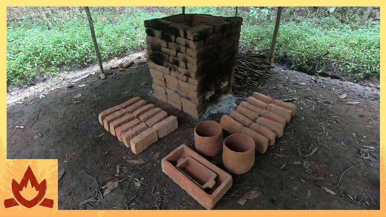 Примитивная технология:  Кирпичная печь, кирпичная форма и кирпичи