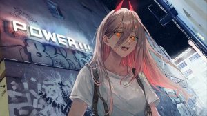 Миленькая Дьяволица - Cute Devil with Horns | Power | Chainsaw Man - Живые Обои