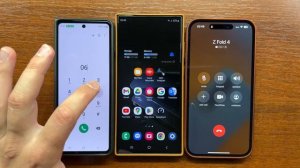 Samsung Z Fold 4 vs Samsung S23 Ultra vs iPhone 14 ProMax Incoming + Outgoing Call + Conference Cal