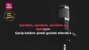 DEĞMEN BENİM GAMLI YASLI GÖNLÜME Karaoke Altyapı Türküler - Si