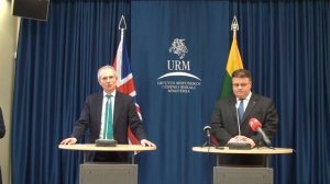 David Lidington and Linas Linkevičius press conference brief at LithuaniaMFA