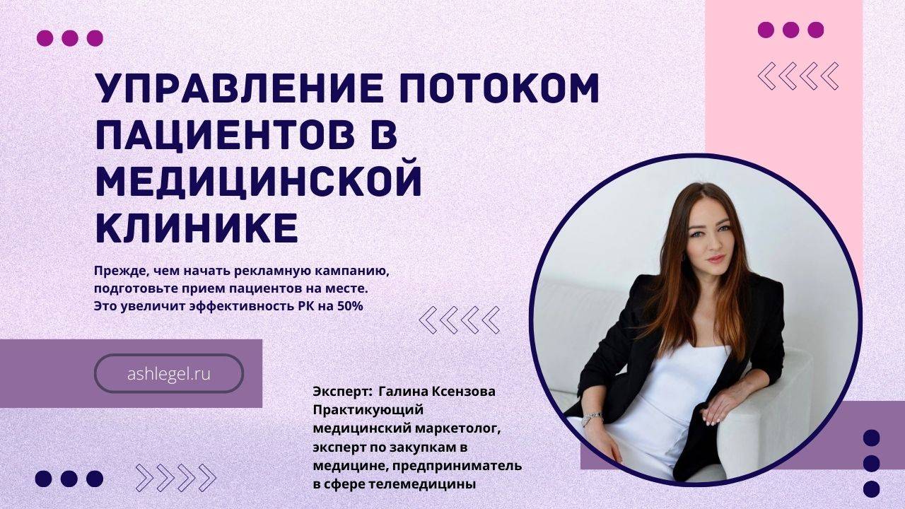 Управление потоком пациентов медицинских клиниках