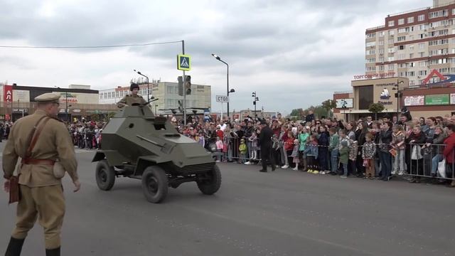 Парад военной техники в Новой Усмани 9 мая 2022