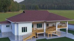 Бир этажли уй проекти