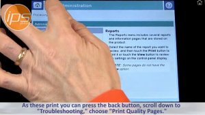 HP LaserJet M725 - Printing the Configuration, Supplies Status and PQ Troubleshooting Pages