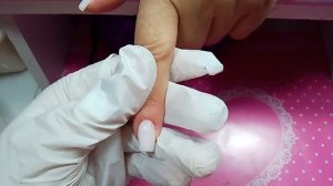 Коррекция/Квадрат/Молочный гель/Блестки