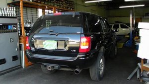2001 Jeep Grand Cherokee wj 4.7 V8  3" Flowmaster outlaw Exhaust