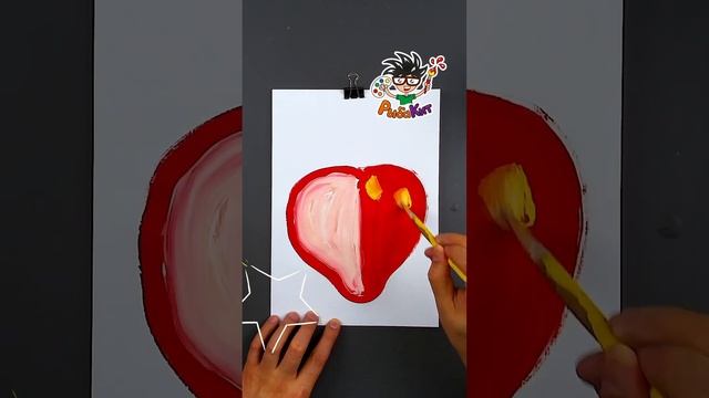 Рисуем красками  ягодку #рыбакит #простыерисунки