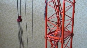 Масштабная модель башенного крана КБМ-401П