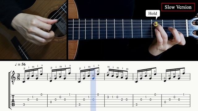 Etude in C (F. Carulli) на Гитаре. Уроки гитары. Ноты и Табы Sky Guitar