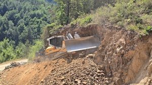 Строительство, срезаем горный склон 6 часть