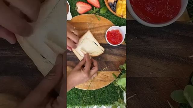 Лайфхак для красивых закусок из хлеба😋