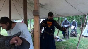 В штабной палатке рыцарей - крестоносцев. Прибыли Тевтоны в Яхрому на дружеские поединки