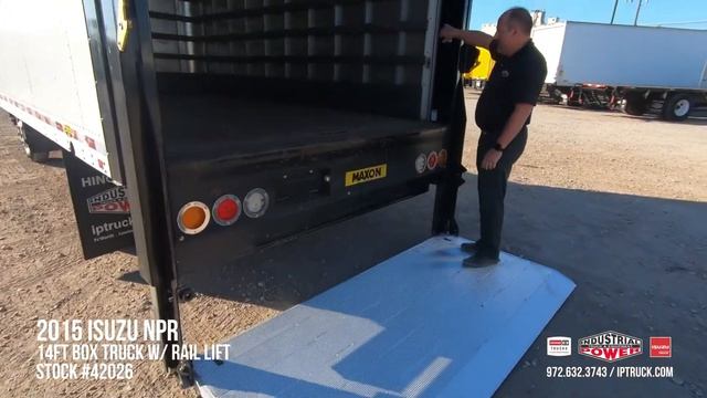 14ft Box Truck | 2015 Isuzu NPR with Rail Lift | Moving Truck Delivery Truck #42026 смотреть онлайн
