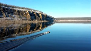 Рыбалка на Нижней Тунгуске. Величие и красота реки осенью.