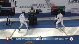 Cairo Worlds 2021 JWE - L8 - Romeo SUI v Kim SH KOR