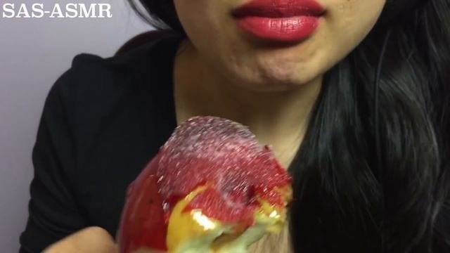 ASMR Candy Apple (EATING SOUNDS) | SAS-ASMR