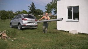 Монтаж фильтрационного поля для септика.