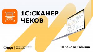 Авансовый отчет за 2 минуты! 1С:Сканер чеков