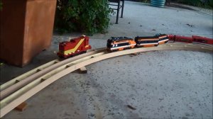 LEGO Horizon Express Train crash compilation