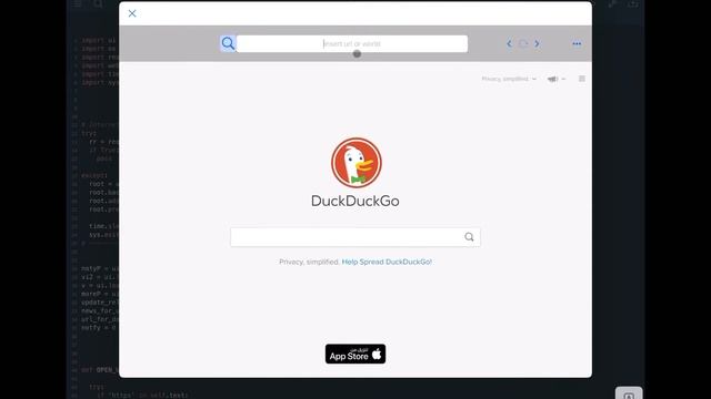 I build a browser using pythonista 3 for ipad!