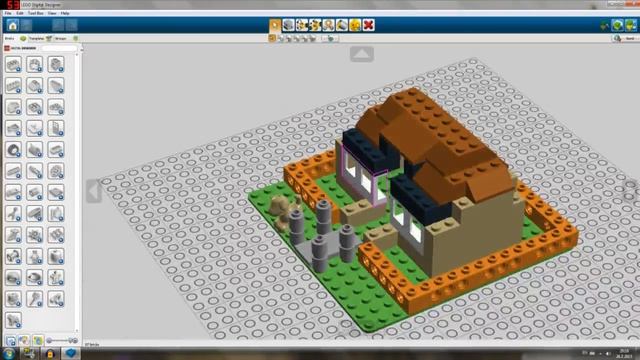 My FIRST Build: A Lego House - Lego Digital Designer