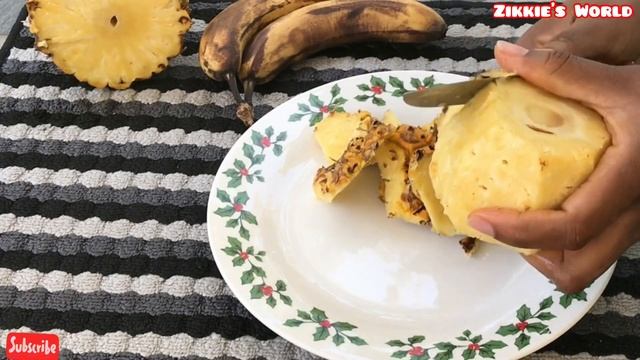 TROPICAL FRUIT SMOOTHIE / PINEAPPLE BANANA ORANGE JUICE - HEALTHY MEAL REPLACEMENT