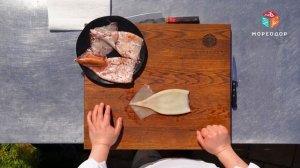 Обзор командорского КАЛЬМАРА. Как почистить и разделать кальмара показал шеф-повар Сергей Лигай