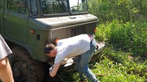 Газ 66 Автодом.   Спасение шишиги