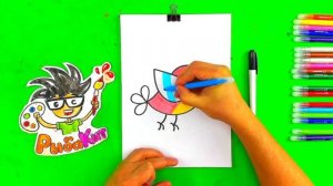 Просто рисуем ПРИЧКУ фломастерами