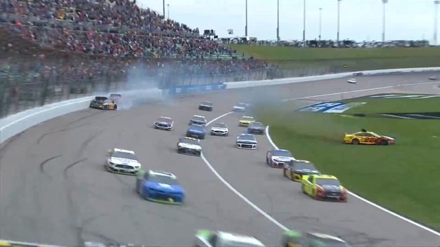 Гонка плей—офф №6 - Канзас | ОСНОВНЫЕ МОМЕНТЫ NASCAR on FOX