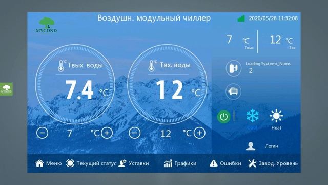 Модульні теплові насоси Mycond MCU YH