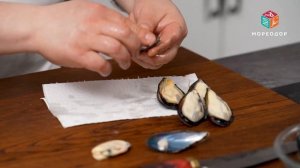 Идеальные МИДИИ в стиле Surf and Turf: фаршированные мясом. Рецепт  от шеф-повара Сергея Лигая