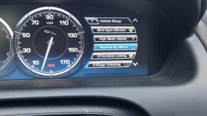 Jaguar XJ dashboard menu