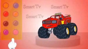 Мультики для детей. Вспыш и чудо машинки, раскраска.