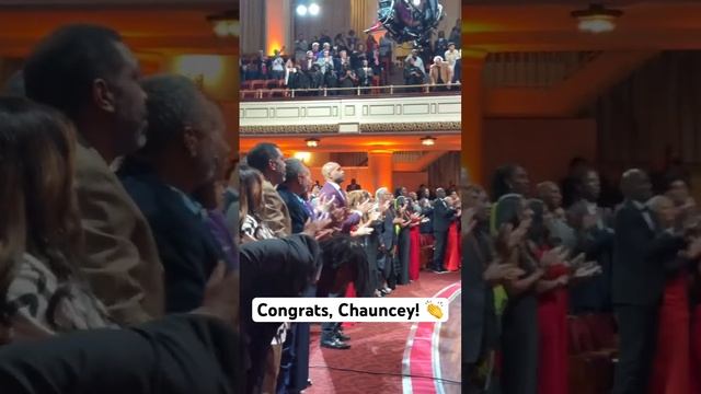Chauncey Billups receives a standing ovation before his speech!  #24HoopClass | #Shorts