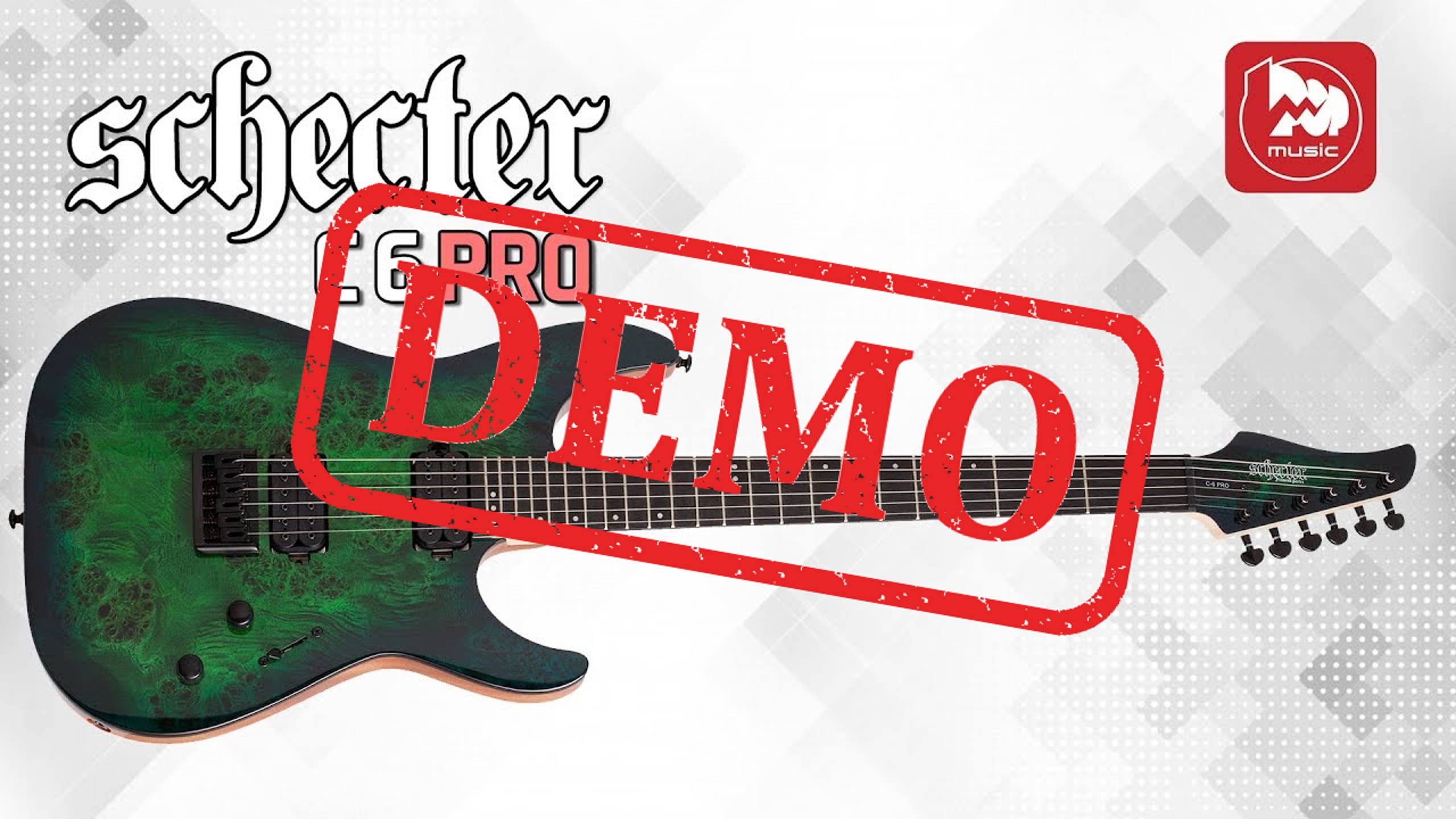 Электрогитара SCHECTER C-6 PRO AQB - демонстрация звучания