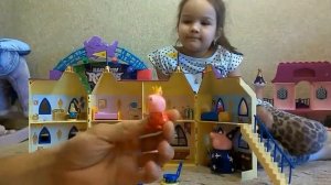 Свинка Пеппа королевская семья Замок Peppa Pig Обзор развивающее видео для детей