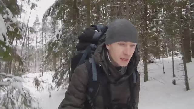 Зимний одиночный поход в р-не п.Кузнечное (1 часть)